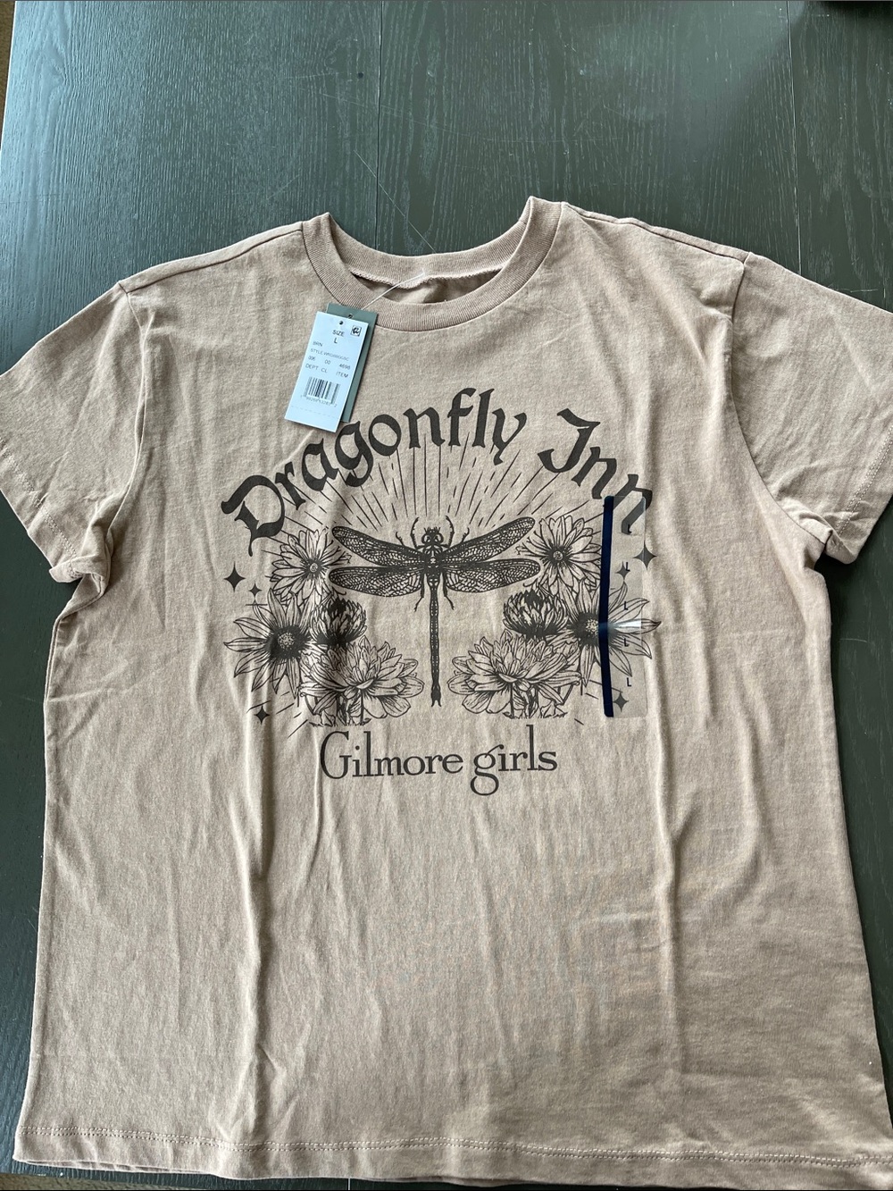 Gilmore Girls Dragonfly Inn Graphic Tee - Tan